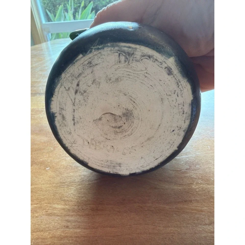 Debralee Studio Handmade Geometric Ceramic heavy Pot Vase 3